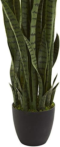 Nearly Natural 48 in Artificial Sansevieria Snake Plant with Pot - Image 6