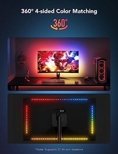 Govee Gaming Light for Monitor G1, RGBIC LED Backlight for 27-34 Inch PC - Image 6