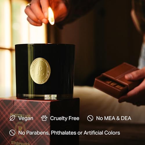 Preston Lane Scented Candle 24oz Long-Burn 3-Wick Soy Wax - Winterwatch - Image 5