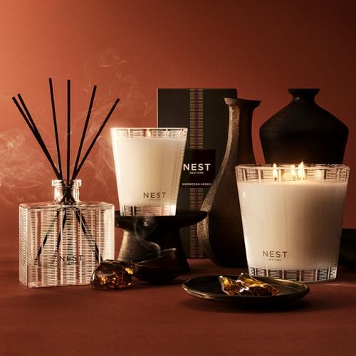 NEST New York Scented Classic Candle, Moroccan Amber - 8.1 oz - Up to 60-Hour Burn Time - Reusable Glass Vessel - Image 6