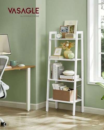 VASAGLE Ladder Shelf, Bookcase Book Shelf, Storage Shelves, 4-Tier, 22In - Image 2