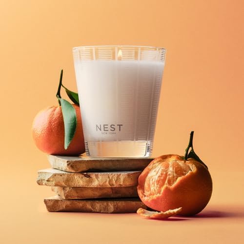NEST New York Scented Classic Candle, Sicilian Tangerine - 8.1 oz - Up to 60-Hour Burn Time - Reusable Glass Vessel - Image 3