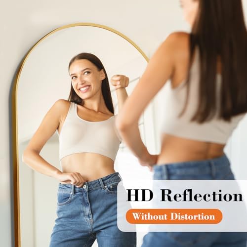 19"x58" Arched Mirror Full Length, Upgraded Body Wall Mirrors - Image 2