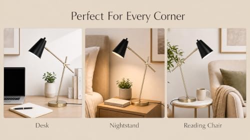 HarvestLand HaloBar Black Mordern Desk Lamp Reading Lamp for Home Office - Image 6