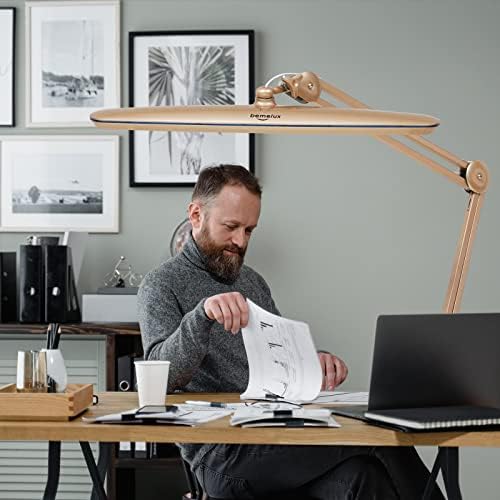 23-Inch LED Task Lamp with Clamp, 24W 2200LM, Gold - Image 5