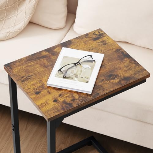 AMHANCIBLE C Shaped End Table, Slide Under Couch Table for Sofa - Image 6