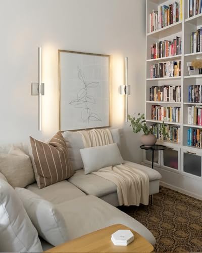 Rayogale Nickel Battery Operated Wall Sconce with Remote Control 32 Inch - Image 6