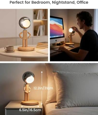 Rechargeable Cordless Desk Lamp, Touch Nightstand lamp, Dimmable - Image 6