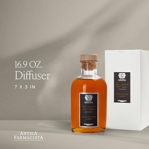Antica Farmacista Reed Diffuser, Sandalwood Amber, 16.9 fl oz - Image 2