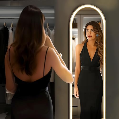 OLIXIS 16"x60" Arched Full Length Mirror with Lights, Body Mirror - Image 6