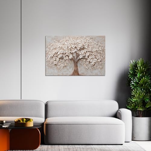 Canvas Wall Art Decor Prints Modern Botanical Wall Art Pictures for Living Room Tree of Life Flower Wall Art Prints Artwork for Walls Home Office Decorations 32" X 48"Printed Decorative Painting - Image 6