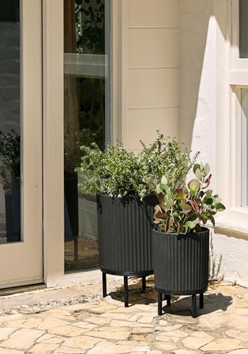 Veradek Demi Series Raised Duo Planters - Set of 2 Planters with Stands - Image 4