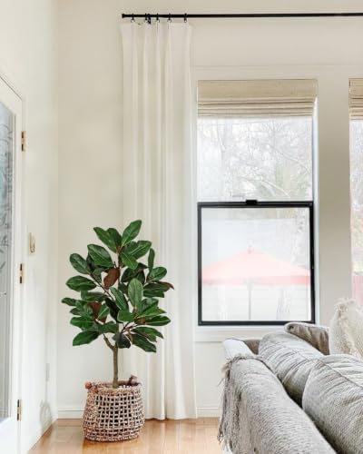Briful 4 FT Artificial Magnolia Leaf Tree with Pot for Indoor Decor - Image 6