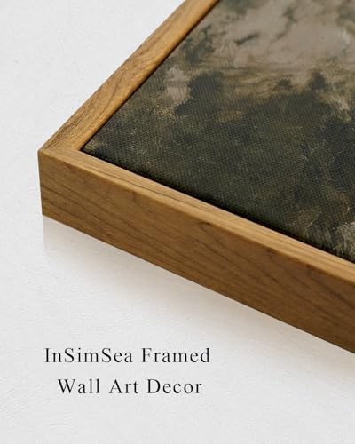 InSimSea Framed Canvas Wall Art Vintage Decor, Wall Decor for Living Room Bedroom Office Bathroom, Large Nature Landscape Flower Wildflower Oil Painting Prints, Home Decorations, 16x24inch - Image 6