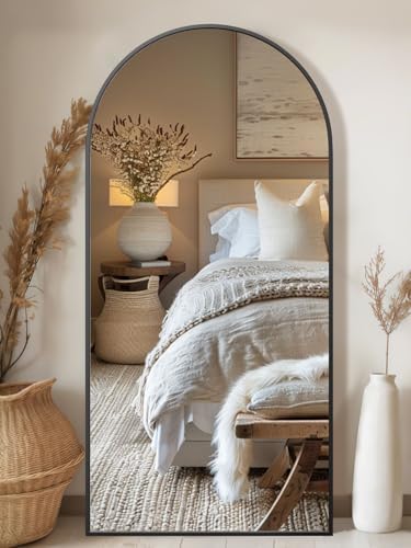 71"x32" Floor Mirror Full Length, Arched Full Length Mirror with Stand, Large Full Body Mirrors for Bedroom Living Room or Cloakroom Gold - Image 6