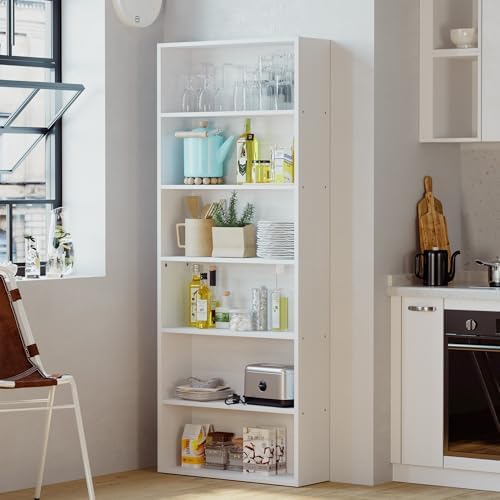 IRONCK Bookshelves and Bookcases Floor Standing 6 Tiers Display Storage Shelves 70 in Tall Bookcase Home Decor Furniture for Home Office, Living Room, Bed Room - Image 5
