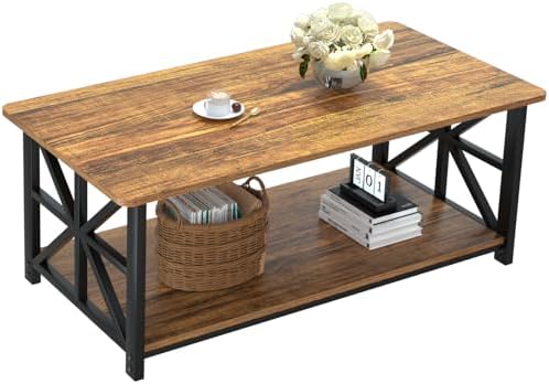 GreenForest Round Corners Coffee Table for Living Room by GreenForest