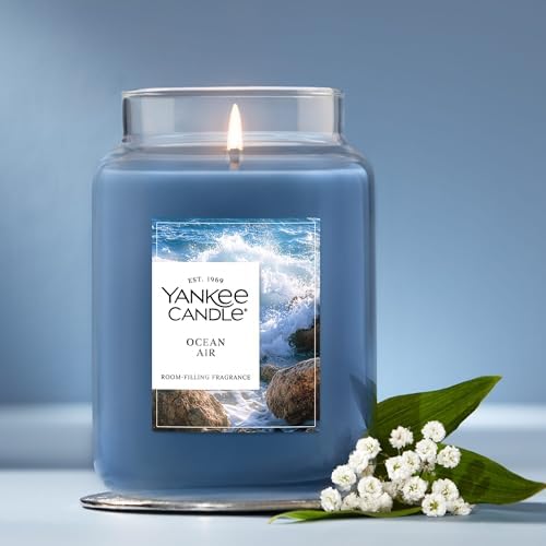 Yankee Candle Ocean Air Scented Candle, 22oz Large Jar - Image 4