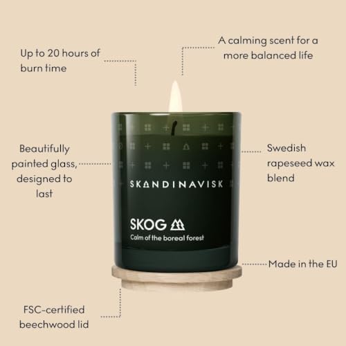 SKANDINAVISK Scented Candle, Skog(Forest), 2.3 Ounce - Image 3