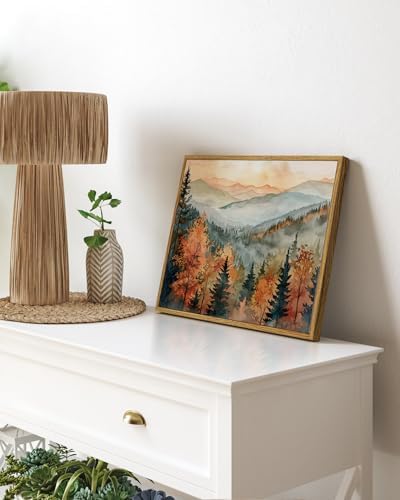 InSimSea Vintage Fall Canvas Wall Decor, Landscape Pictures Framed Art - Image 5