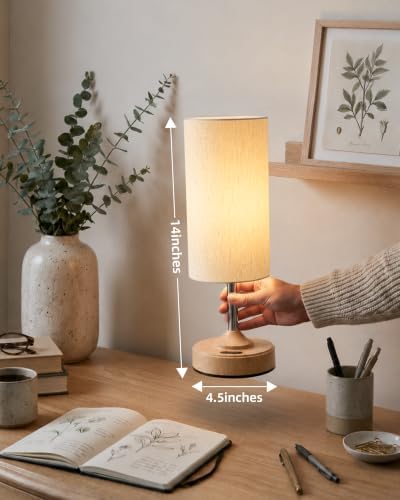 EZVALO Dimmable Cordless Table Lamp, Small Ambient Light with Timer - Image 5