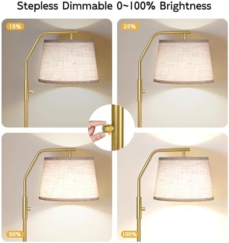 SUNMORY Floor Lamps for Living Room, 0-100% Dimmable Standing Lamp - Image 3