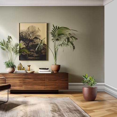 Kante Accent Round Bowl Rusty Concrete Planter 14" Dia, Outdoor - Image 3