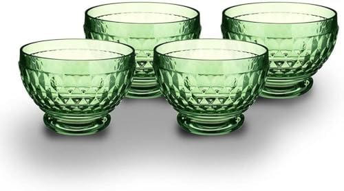Villeroy & Boch Boston Glass Bowl Set of 4, Green - Image 2