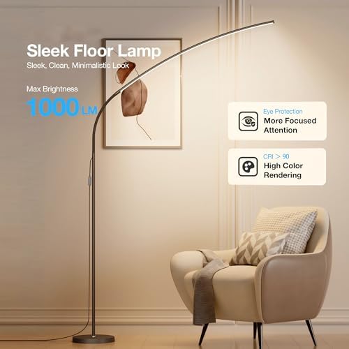 KEINVE Floor Lamp with Remote and Touch Control, 68 Inch Adjustable Standing Lamp, 3 Color Temperature Dimmable LED, Flexible Gooseneck for Reading, Living Room, Office - Image 6