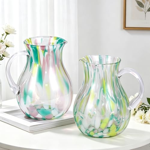 KAMMAK Glass Vase,Colored Hand Blown Decorative Vase - Image 7