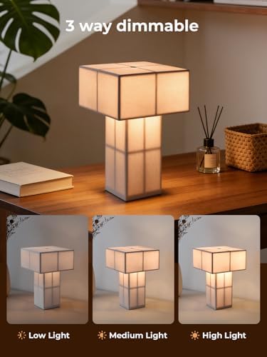 Cordless Table Lamp, Rechargeable, Dimmable, Silky White Touch Lamp - Image 5