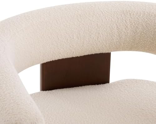 Christopher Knight Home Nettie Modern Accent Chair for Living Room, Boucle Fabric Single Lounge Sofa Chair with Wooden Frame, Comfy Reading Chair for Bedroom, Lounge Armchair with Soft Cushion, Beige - Image 7