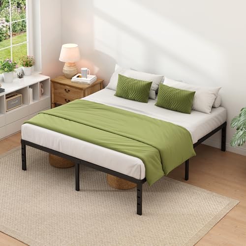 NEW JETO Metal Bed Frame,King Size Bed Frame with Storage Space,14 Inch - Image 3