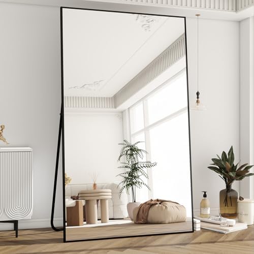 BEAUTYPEAK 77"x38" Rectangle Full Body Floor Mirrors, Full Length Mirror - Image 7