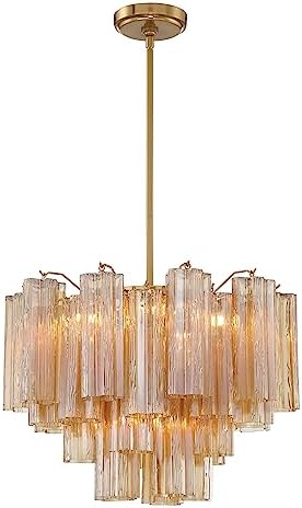 Crystorama Addis 6 Light Aged Brass Chandelier by CrystoramaLighting
