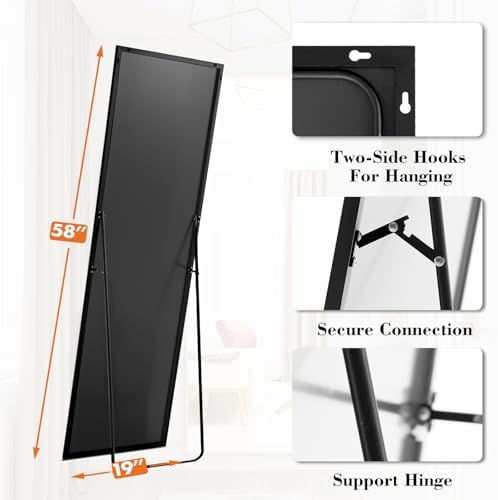 19"x58" Mirror Full Length, Upgraded Body Wall Mirrors - Image 3