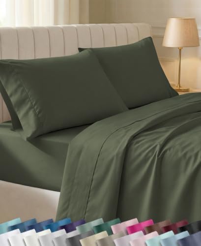 California Design Den 100% Cotton Sateen Twin Size Bedsheets, 3 Pc Set by CaliforniaDesignDen