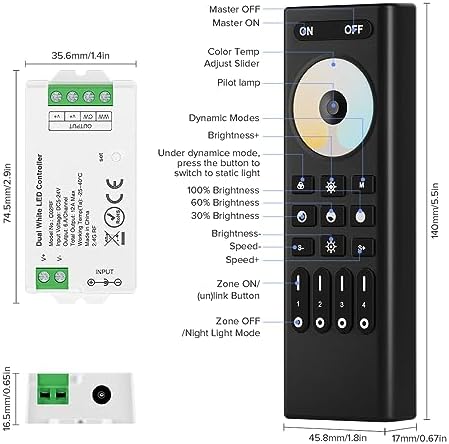 BTF-LIGHTING 2.4GHz Wireless RF Remote RC02RFB & C02RF Tuya Controller Kit - Image 5