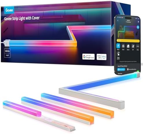 Govee RGBIC LED Strip Lights 9.8ft with Covers,Smart Control, APP, WiFi by Unknown