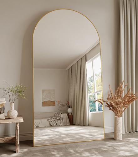 Koonmi 77x38 Arched Full Length Mirror, Floor Mirror with Stand by KOONMI