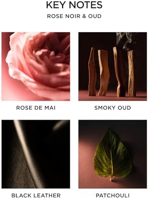 NEST New York Reed Diffuser, Rose Noir & Oud - 5.9 fl oz - Fragrance for Up to 90 Days - Reusable, Refillable Glass Holder - Includes 8 All-Natural Reed Sticks - Flame Free - Image 4