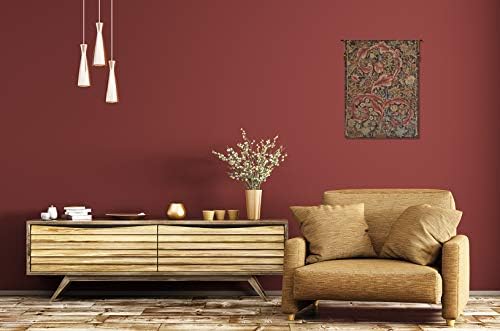 William Morris Acanthe Brown Tapestry Wall Hanging 38 x 28 in - Image 6