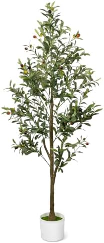 5FT Artificial Olive Tree Indoor Tall Faux with Planter by LuceAlberi