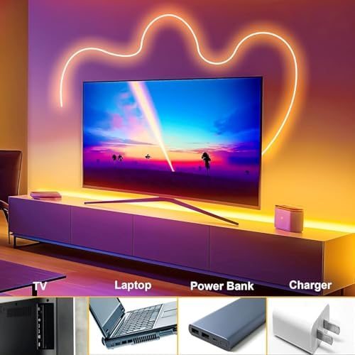 Cozylady RGB Neon Light LED Rope Light (1M/3.28Ft-USB-Warm White) - Image 2