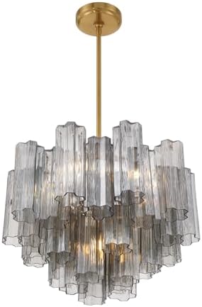 Crystorama Addis 6 Light Aged Brass Chandelier - Image 4