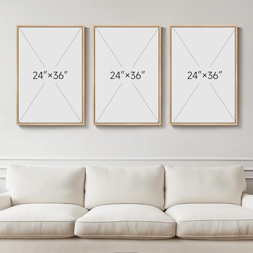 Large Framed Boho Abstract Beach Wall Art for Living Room, 24x36 Inch - Image 4