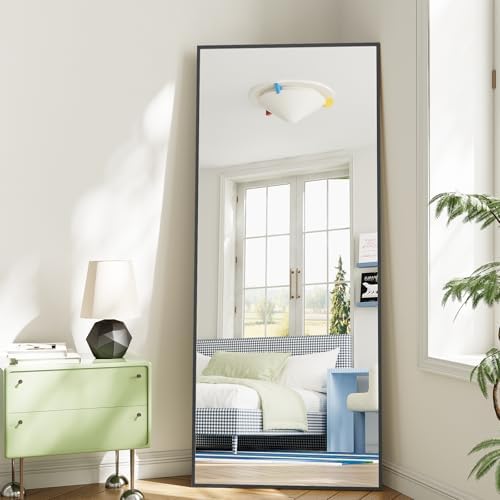 Koonmi 71"x28" Floor Mirror Full Length, Large Black Mirror - Image 6