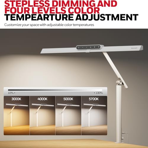 Honeywell HJ1 Sunturalux LED Clamp Desk Lamp 1200LM for Computer - Image 5
