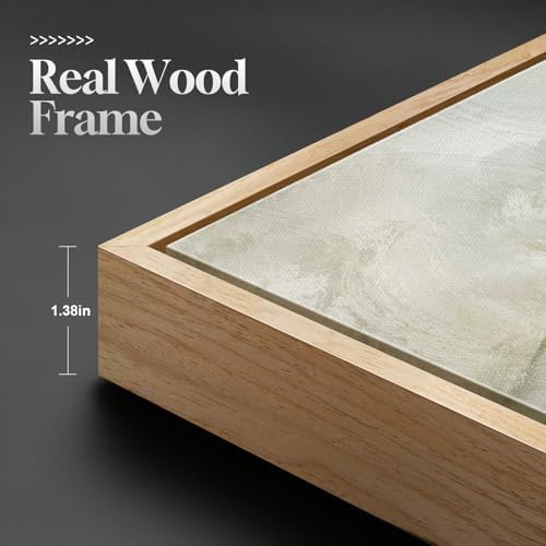 Large Framed Sage Green Abstract Landscape Wall Art, 3 Piece Set, 20x30 In - Image 5