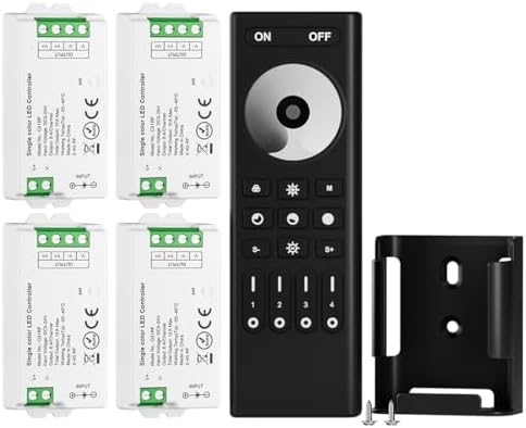 BTF-LIGHTING 2.4GHz Wireless Remote RC01RFB &4PCS C01RF Tuya Controller Kit by BTF-LIGHTING